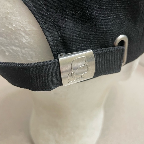 Karl Lagerfeld Paris Animation Portrait Baseball Cap Hat Patch Black Adjustable - Picture 4 of 8